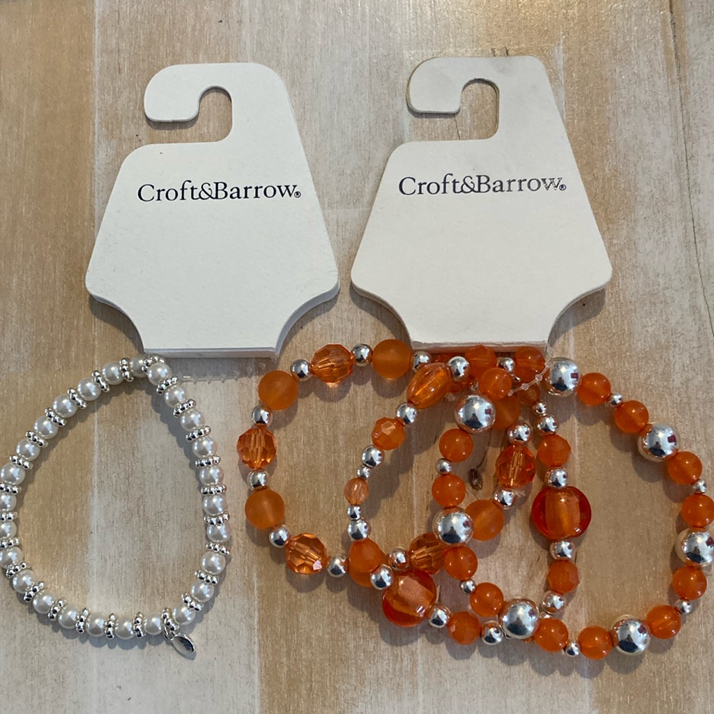 New Croft&Barrow 4 Stretchy Bracelets